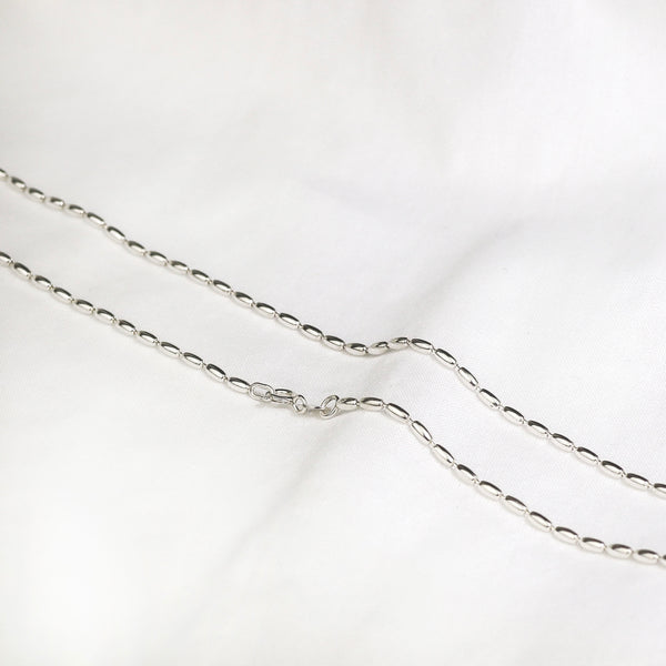 R Chain Necklace 純銀項鍊